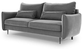 Canapea extensibilă cu spațiu de depozitare Cosmopolitan Design Vermont, gri deschis