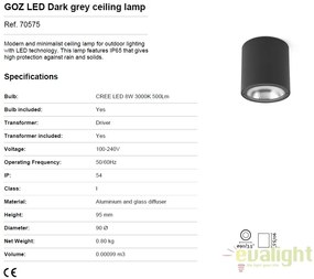 Spot LED aplicat iluminat exterior GOZ 70575