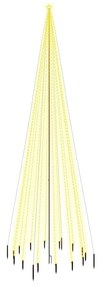 Brad de Craciun, 1134 LED-uri, alb cald, 800 cm, cu tarus 1, Alb cald, 800 x 230 cm