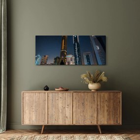Tablou cu orașul nocturn (120x50 cm)
