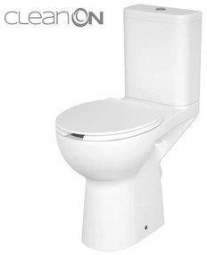 Set vas WC stativ Cersanit, Etiuda, cu rezervor, pentru persoanele cu dizabilitati, alb