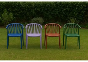 Scaun de grădină mov lavandă din plastic Capri – Bonami Essentials