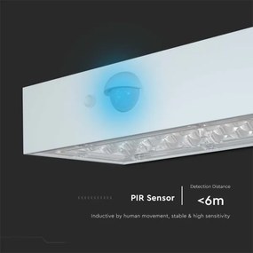 Aplică LED solară cu senzor LED/3W/3,7V 3000K/4000K IP65 alb
