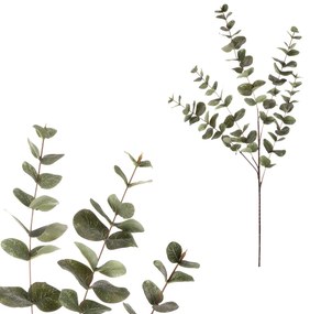 Eucalipt - ramură artificială, frunze mari, 100cm, verde