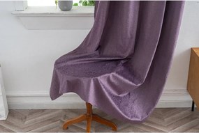 Draperie opaca DUNES VELVET 140x250 cm, mov Agatat: Inele metalice