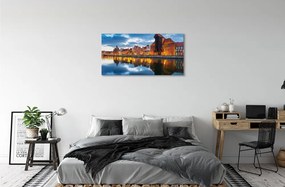 Tablouri canvas clădiri fluviale Gdańsk