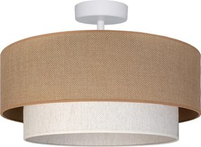 Brilagi - Lustră LED aplicată BOHO ECO, 1xE27/10W/230V, Ø 40 cm, bej/crem