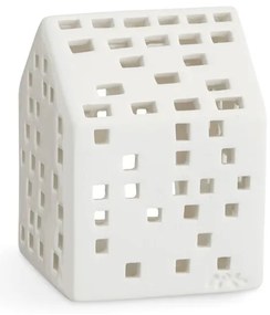 Sfeșnic din ceramică Kähler Design Urbania Lighthouse Classical, alb