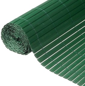Nature Paravan de grădină cu două fețe, verde, 1,5 x 3 m, PVC