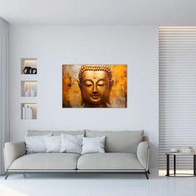 Tablou - Buddha, pictură în ulei (90x60 cm)