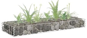 vidaXL Strat înălțat gabion, 90 x 30 x 10 cm, oțel galvanizat