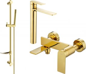 Mexen Zero DF70 set de baie, auriu - 7113DF70-50