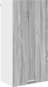 vidaXL Dulap suspendat cu ușă Gri Sonoma și Alb 50 x 31 x 100 cm