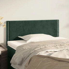 345901 vidaXL Tăblie de pat, verde închis, 90x5x78/88 cm, catifea
