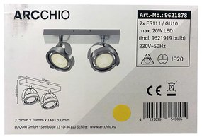 Arcchio - Spot LED dimabil MUNIN 2xES111/GU10/11,5W/230V