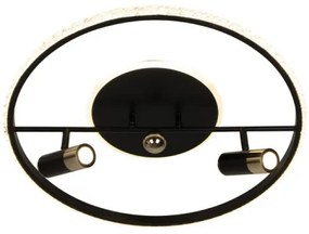 Plafonieră LED dimabilă LED/60W/230V 3000-6500K negru + telecomandă