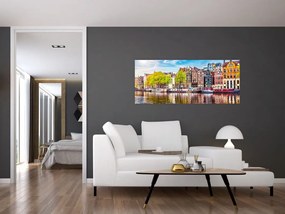 Tablou - Case dansatoare, Amsterdam (120x50 cm)