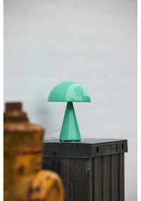 Veioză verde-mentă LED cu intensitate reglabilă (înălțime 20 cm) Mush – Hübsch