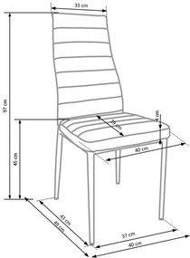Scaun K70 piele ecologica negru