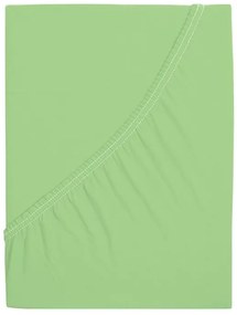 Cearsaf de jerseu pentru patut copii EXCLUSIVE 70x140 cm verde deschis