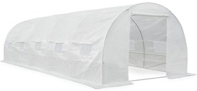 Solar pentru legume cu cadru metalic 3x8m Garden Point alb