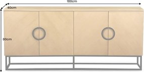 Comoda GRANDEZZA 180cm stejar natural