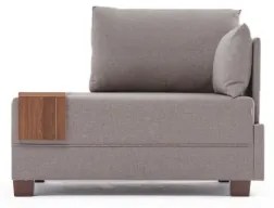 Fotoliu de colț TULA, bej, pe partea dreaptă