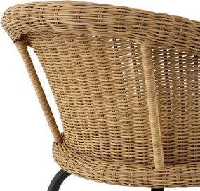 Scaun exterior/ interior design LUX, imitatie rattan, Nolan