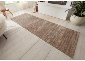 Covor tip traversă maro/bej 80x200 cm Terrain – Hanse Home