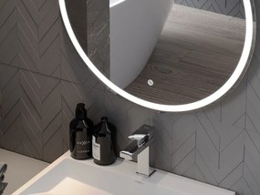 Mexen Gobi oglindă de baie iluminată, rotundă 60 cm, LED 6000K, anti-ceață - 9801-060-060-611-00