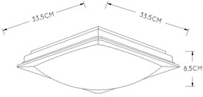 Plafonieră LED dimabilă GENTLY LED/12W/230V IP21 Lucide 79172/13/12
