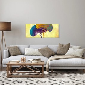 Tablou - Copaci în deal (120x50 cm)