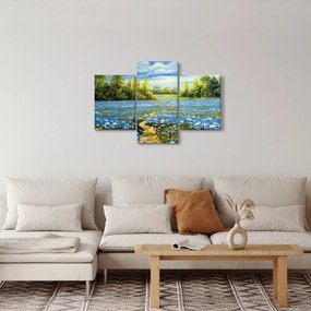 Tablou - Drum de câmp, pictură în ulei (90x60 cm)