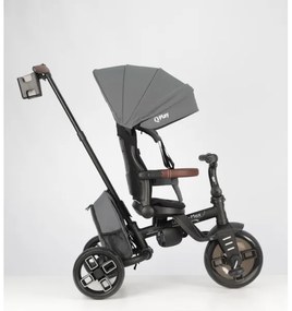 QPlay - Tricicletă 7 în 1 pentru copii COMFO MAX, gri