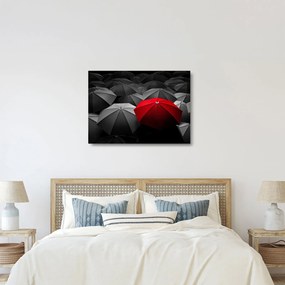 Tablou pe sticlă cu umbrele deschise (70x50 cm)
