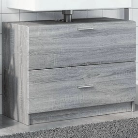 vidaXL Dulap de chiuvetă, gri sonoma, 78x37x59 cm, lemn prelucrat