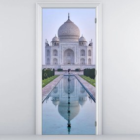 Fototapet pentru ușă - Taj Mahal la răsărit de soare (95x205cm)