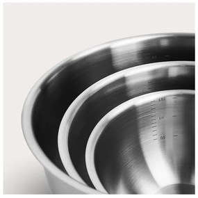 Boluri argintii 3 buc. din oțel inoxidabil ø 24 cm Lucca 3.0 – FABINI