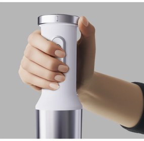 Blender, tocător și mixer 3in1 AENO AHB0004W, 1200W, 0,5 l, 18 trepte, Turbo, motor DC, alb/inox