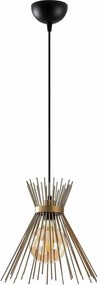 Lustra KIRPI 3082, negru, metal, 34x35-131 cm
