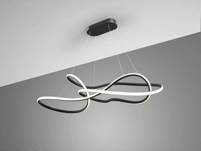 Lustra LED XXL suspendata cu telecomanda Evania