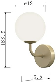 Aplică ONLI PALOMA 1xG9/10W/230V auriu