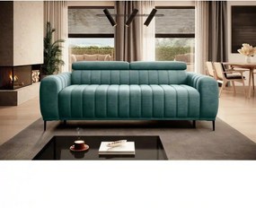 Canapea extensibila pat dublu GANDI 160, stofa catifelata verde menta