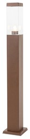 Stâlp modern de exterior ruginiu maro 80 cm - Malios