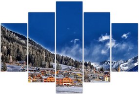Tablou - Orășel de munte (150x105 cm)