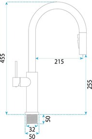 Baterie bucatarie Rea Master auriu periat