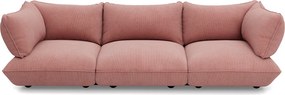 Canapea modulară Sumo Sofa Grand din catifea reiată, culori multiple - Fatboy Culoare: roz pal (stânga)