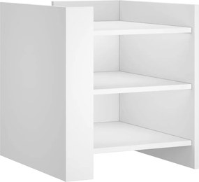 vidaXL Noptieră, alb, 45x50x50 cm, lemn prelucrat