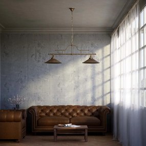 Lustra din alama industrial vintage Alice