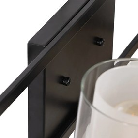 Aplică de perete neagră-albă – Ixia